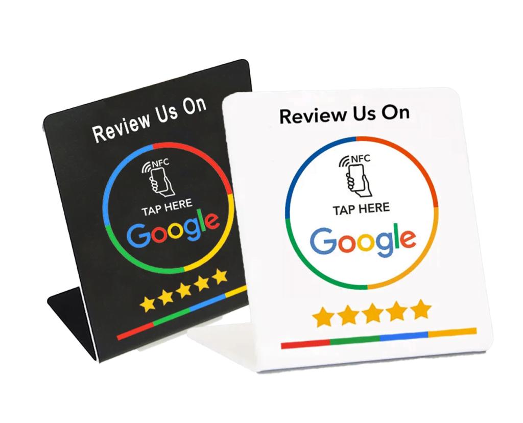 google review stands nfc tap